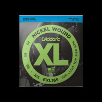 D'Addario Nickel Wound Electric Bass strings Reg Light Top Medium Btm EXL165